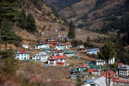 Beautiful Sherpa village of Junbesi in Solukhumbu, Nepal.