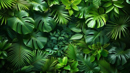 Background Tropical. Towering trees stand sentinel, their towering forms reaching for the sky, their branches weaving together to form a verdant canopy.