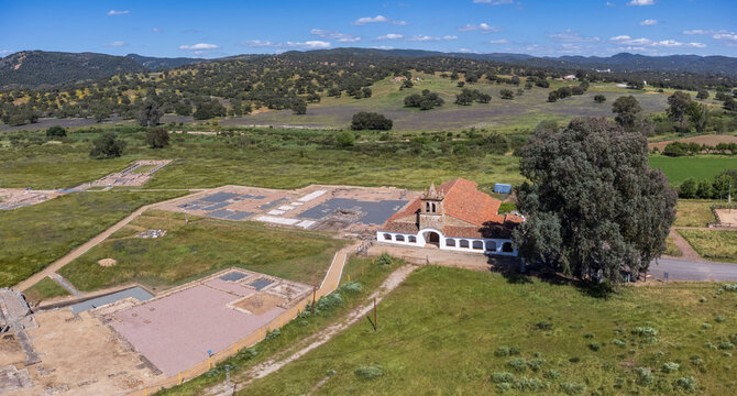 Arucci Turobriga, 1st century Hispano-Roman city, Aroche,Huelva, Andalusia, Spain