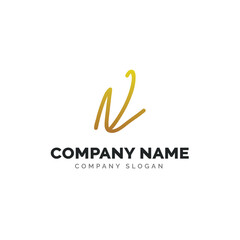 Letter NL logo design, vector logo design 