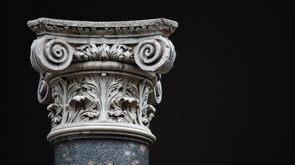 Naklejka premium The Enigmatic Echoes of a Dark Column