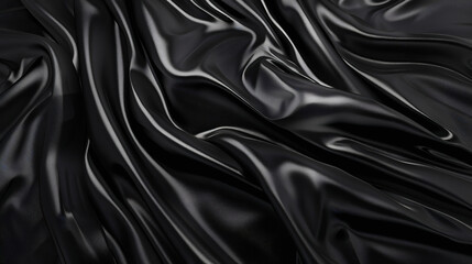 Fototapeta premium Black Silk Bed Linen