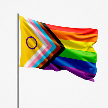 lgbt rainbow new progess flag