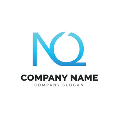 Letter NO logo design, vector logo design 