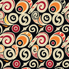 Naklejka premium Thai strip seamless pattern, Thailand art design