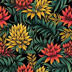 Thai strip seamless pattern, Thailand art design