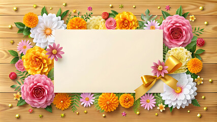 A unique and diverse greeting card template that captures the essence of love and friendship through a visually descriptive colors rendering, featuring delicate florals and whimsical calligraphy.