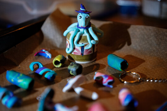Plasticine figures