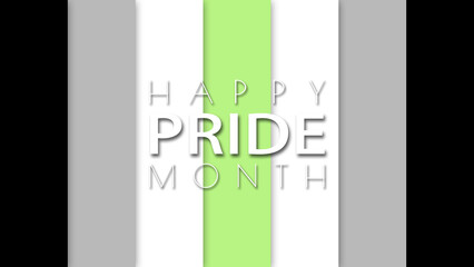 Happy Pride Month Agender Pride Flag Wall Background