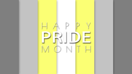 Happy Pride Month Demigender Pride Flag Wall Background