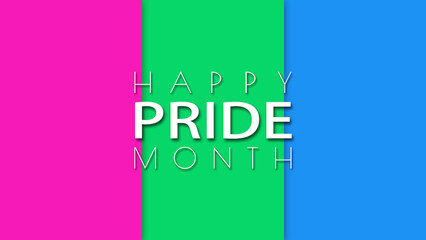 Happy Pride Month Polysexual Pride Flag Wall Background