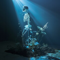 Radiant Rebirth. Organic Essence from Human Remains
