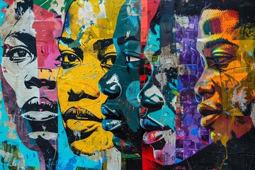 Street Art Portraits: Bold Colors and Expressive Faces