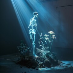 Skeleton's Soliloquy. Light and Organic Emergence