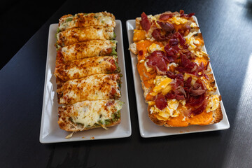 delicious toast ready to eat