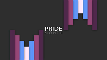 Happy Pride Month Gernder Non-Confirming Pride Flag Column Background