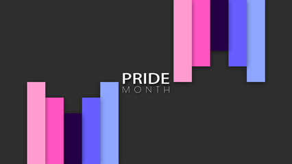 Happy Pride Month Omnisexual Pride Flag Column Background