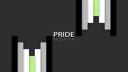 Happy Pride Month Agender Pride Flag Column Background