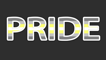 Happy Pride Month Demigender Pride Flag Word 
Background