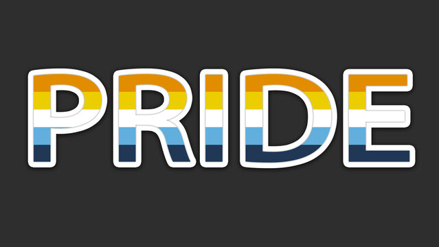 Happy Pride Month Aroace Pride Flag Word Background