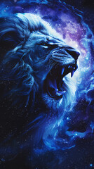 lion cosmic background