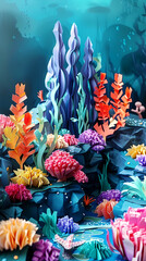 papercraft under the sea