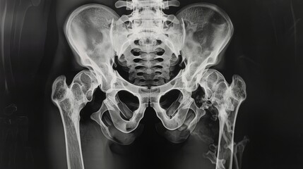 Pelvic X-ray Imaging: Diagnosis and Treatment of Hip and Sacrum Disorders for Musculoskeletal Health - Perfect for Orthopedic and Healthcare Platforms