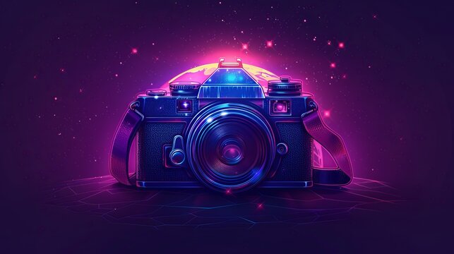 world photography day social media post template design for world photography day. illustration of a hand holding a camera poster and banner 