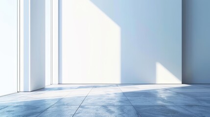 digital AI wall with copy space