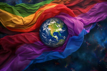 Worldwide Recognition in LGBTQ concept, public opinion is shifting towards greater acceptance of LGBTQ individuals, legal battles for transgender rights are gaining more visibility and support