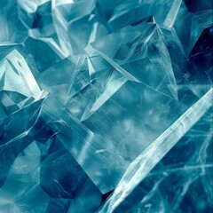 Obraz premium Close-Up of Blue Crystals, Abstract Background
