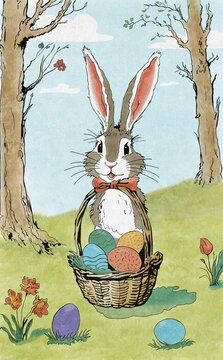 Easter Bunny Illustration 