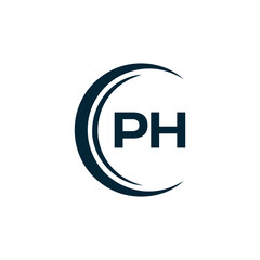 PH logo. P H design. White PH letter. PH, P H letter logo design. P H letter logo design in FIVE, FOUR, THREE, style. letter logo set in one artboard. P H letter logo vector design.