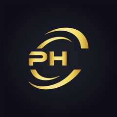 PH logo. P H design. White PH letter. PH, P H letter logo design. P H letter logo design in FIVE, FOUR, THREE, style. letter logo set in one artboard. P H letter logo vector design.