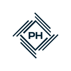 PH logo. P H design. White PH letter. PH, P H letter logo design. P H letter logo design in FIVE, FOUR, THREE, style. letter logo set in one artboard. P H letter logo vector design.