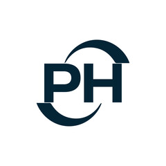 PH logo. P H design. White PH letter. PH, P H letter logo design. P H letter logo design in FIVE, FOUR, THREE, style. letter logo set in one artboard. P H letter logo vector design.