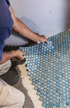 Professional Hand cut tile install Residential Home Improvement   