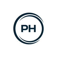 PH logo. P H design. White PH letter. PH, P H letter logo design. P H letter logo design in FIVE, FOUR, THREE, style. letter logo set in one artboard. P H letter logo vector design.