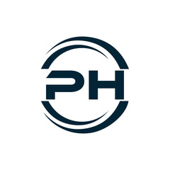 PH logo. P H design. White PH letter. PH, P H letter logo design. P H letter logo design in FIVE, FOUR, THREE, style. letter logo set in one artboard. P H letter logo vector design.