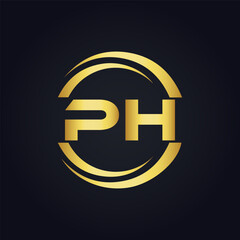 PH logo. P H design. White PH letter. PH, P H letter logo design. P H letter logo design in FIVE, FOUR, THREE, style. letter logo set in one artboard. P H letter logo vector design.