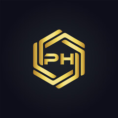 PH logo. P H design. White PH letter. PH, P H letter logo design. P H letter logo design in FIVE, FOUR, THREE, style. letter logo set in one artboard. P H letter logo vector design.