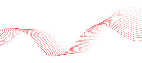 Abstract red waves vector illustration Modern background design Design elements