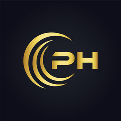 PH logo. P H design. White PH letter. PH, P H letter logo design. P H letter logo design in FIVE, FOUR, THREE, style. letter logo set in one artboard. P H letter logo vector design.