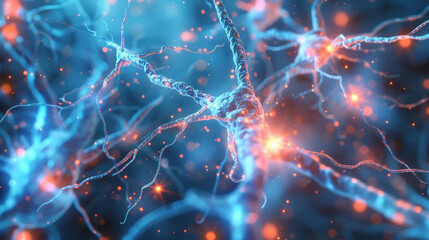 Neuronal network with electrical activity of neuron cells