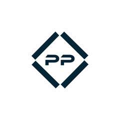 PP logo. P P design. White PP letter. PP, P P letter logo design. P P letter logo design in FIVE, FOUR, THREE, style. letter logo set in one artboard. P P letter logo vector design.