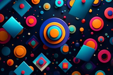 Obraz premium Abstract Geometric shapes background and Gradient geometric wallpaper