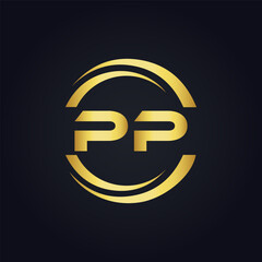 PP logo. P P design. White PP letter. PP, P P letter logo design. P P letter logo design in FIVE, FOUR, THREE, style. letter logo set in one artboard. P P letter logo vector design.