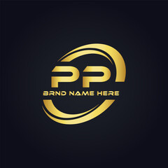 PP logo. P P design. White PP letter. PP, P P letter logo design. P P letter logo design in FIVE, FOUR, THREE, style. letter logo set in one artboard. P P letter logo vector design.