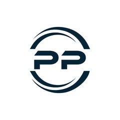 PP logo. P P design. White PP letter. PP, P P letter logo design. P P letter logo design in FIVE, FOUR, THREE, style. letter logo set in one artboard. P P letter logo vector design.