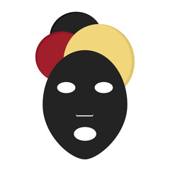 Fototapeta premium Chinese style makeup Colored Icon pack